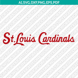 St. Louis Cardinals SVG Bundle – MLB Baseball Logo Vector Cricut