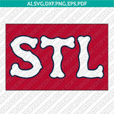 St. Louis Cardinals SVG Bundle – MLB Baseball Logo Vector Cricut