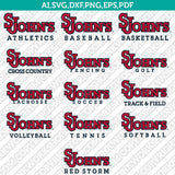 St. John's Red Storm SVG Bundle | NCAA College Vector Cricut