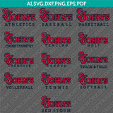 St. John's Red Storm SVG Bundle | NCAA College Vector Cricut