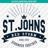 St. John's Red Storm SVG Bundle | NCAA College Vector Cricut