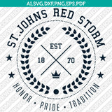 St. John's Red Storm SVG Bundle | NCAA College Vector Cricut