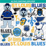 St. Louis Blues SVG Bundle – NHL Hockey Logo Vector Cricut
