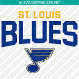 St. Louis Blues SVG Bundle – NHL Hockey Logo Vector Cricut