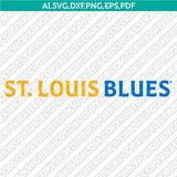 St. Louis Blues SVG Bundle – NHL Hockey Logo Vector Cricut