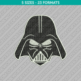 Star Wars Darth Vader Embroidery Design - 5 Sizes - INSTANT DOWNLOAD