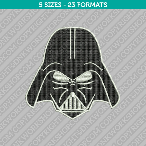 Star Wars Darth Vader Embroidery Design - 5 Sizes - INSTANT DOWNLOAD