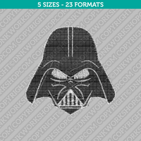 Star Wars Darth Vader Embroidery Design - 5 Sizes - INSTANT DOWNLOAD