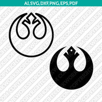 Star Wars Rebel Alliance Earring Pendant Jewelry Template Laser SVG Cut File Cricut Clipart Png Eps Dxf Vector