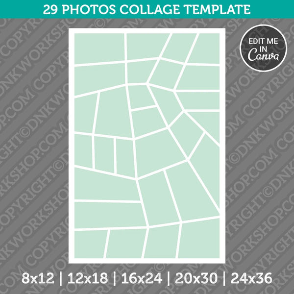Photo Collage Template Canva Style 20