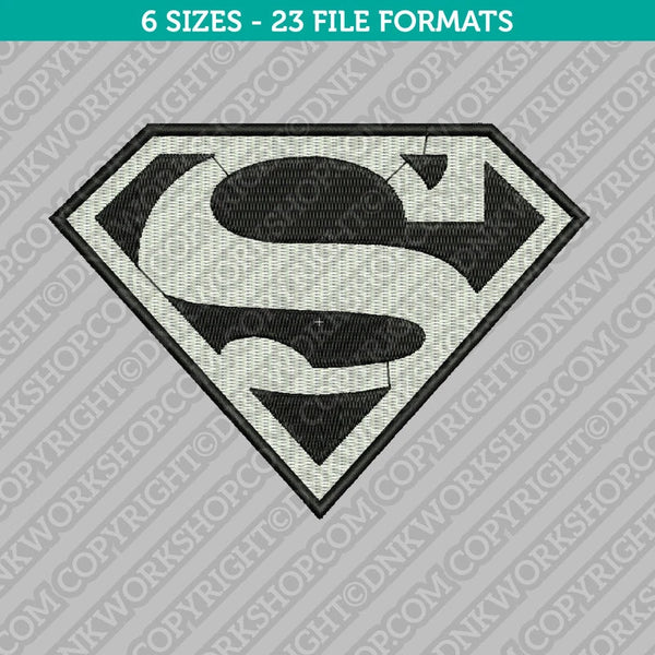 Superman Symbol Embroidery Design Superhero - 5 Sizes - INSTANT DOWNLOAD