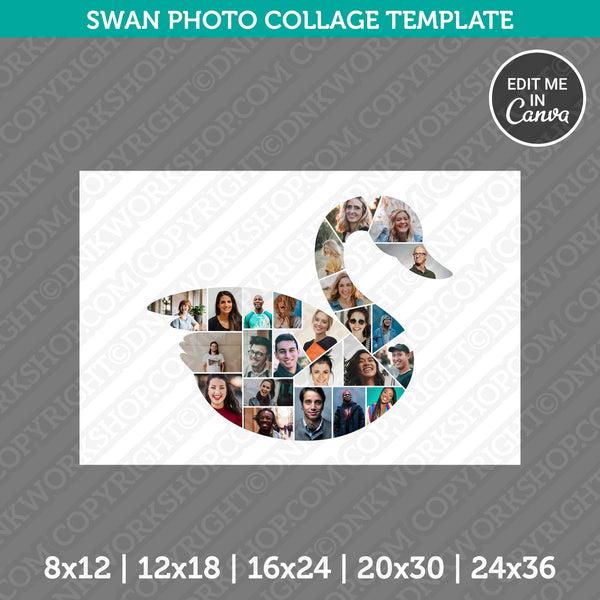 Swan Photo Collage Template