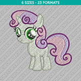 Sweetie Belle My Little Pony Embroidery Design - 6 Sizes - INSTANT DOWNLOAD