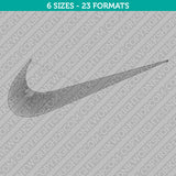 Swoosh Embroidery Design - 6 Sizes - INSTANT DOWNLOAD