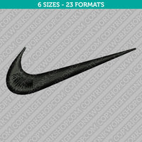 Swoosh Embroidery Design - 6 Sizes - INSTANT DOWNLOAD