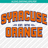 Syracuse Orange SVG Bundle | NCAA College Vector Cricut