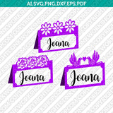 Table Name Tags SVG Cricut Laser Cut File Clipart Eps Png Dxf Vector