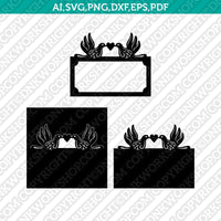 Table Name Tags SVG Cricut Laser Cut File Clipart Eps Png Dxf Vector