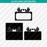 Table Name Tags SVG Cricut Laser Cut File Clipart Eps Png Dxf Vector
