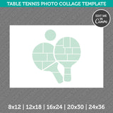 Table Tennis Photo Collage Template Canva PDF