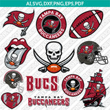 Tampa Bay Buccaneers SVG Bundle – NFL Football Logo Vector Cricut