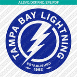 Tampa Bay Lightning SVG Bundle – NHL Hockey Logo Vector Cricut