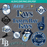 Tampa Bay Rays SVG Bundle – MLB Baseball Logo Vector Cricut