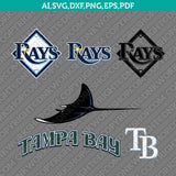 Tampa Bay Rays SVG Vector Logo – Baseball Cut Files for Cricut & Silhouette