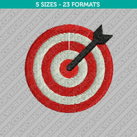 Target Arrow Embroidery Design - 5 Sizes - INSTANT DOWNLOAD