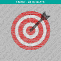 Target Arrow Embroidery Design - 5 Sizes - INSTANT DOWNLOAD
