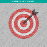 Target Arrow Embroidery Design - 5 Sizes - INSTANT DOWNLOAD