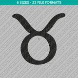 Taurus Zodiac Embroidery Design - 6 Sizes - INSTANT DOWNLOAD