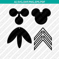 Teardrop Earring Svg Silhouette Cameo Vector Cricut Laser Cut File Clipart Png Eps Dxf