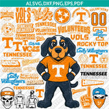 Tennessee Volunteers Logo SVG Bundle | NCAA College Vector Cricut