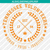 Tennessee Volunteers Logo SVG Bundle | NCAA College Vector Cricut
