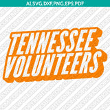 Tennessee Volunteers Logo SVG Bundle | NCAA College Vector Cricut