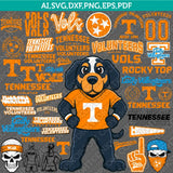 Tennessee Volunteers Logo SVG Bundle | NCAA College Vector Cricut