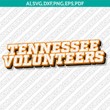 Tennessee Volunteers Logo SVG Bundle | NCAA College Vector Cricut