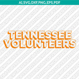 Tennessee Volunteers Logo SVG Bundle | NCAA College Vector Cricut