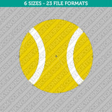 Tennis Ball Embroidery Design - 6 Sizes - INSTANT DOWNLOAD
