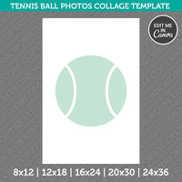Tennisball Photo Collage Canva PDF