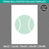Tennisball Photo Collage Canva PDF