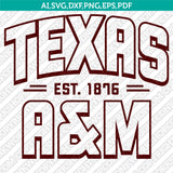 Texas A&M Aggies SVG Bundle | NCAA College Vector Cricut