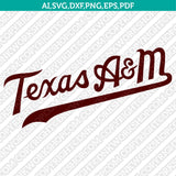Texas A&M Aggies SVG Bundle | NCAA College Vector Cricut