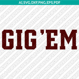 Texas A&M Aggies SVG Bundle | NCAA College Vector Cricut