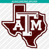 Texas A&M Aggies SVG Bundle | NCAA College Vector Cricut