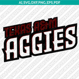 Texas A&M Aggies SVG Bundle | NCAA College Vector Cricut