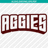 Texas A&M Aggies SVG Bundle | NCAA College Vector Cricut