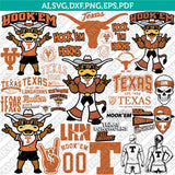 Texas Longhorns Logo SVG Bundle | NCAA College Vector Cricut