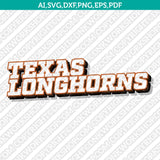 Texas Longhorns Logo SVG Bundle | NCAA College Vector Cricut